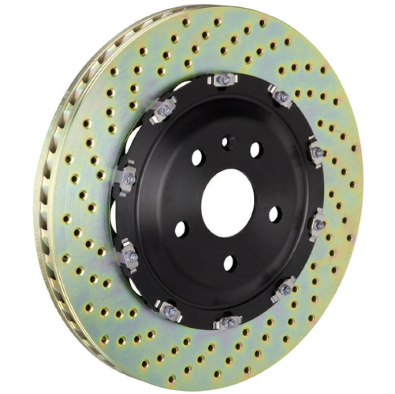 Brembo 08-16 R8 4.2/5.2 Excl CC Brake Front 2-Piece Discs 365x34 2pc Rotor Drilled Brake Rotors - Slot & Drilled Brembo