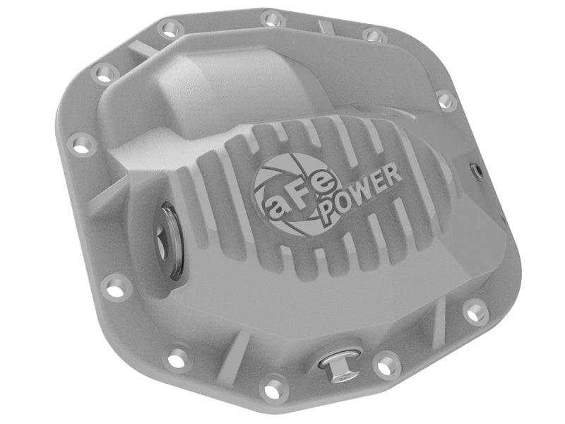 aFe Street Series Front Differential Cover Raw 2018+ Jeep Wrangler (JL) V6 3.6L (Dana M186) Diff Covers aFe