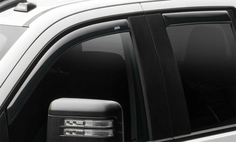 AVS 2019 Chevrolet Silverado 1500 Crew Cab Pickup Ventvisor In-Channel 4pc - Smoke Wind Deflectors AVS