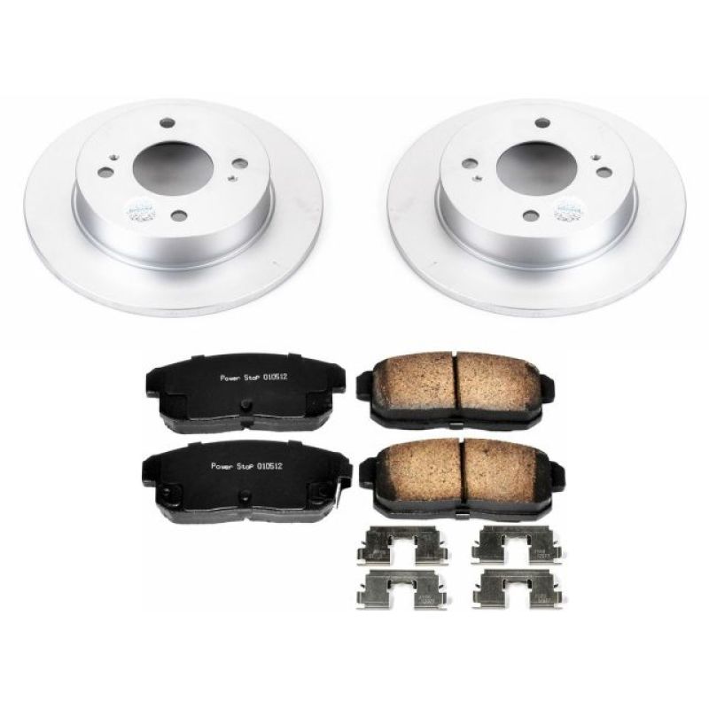 Power Stop 01-02 Infiniti G20 Rear Z17 Evolution Geomet Coated Brake Kit Brake Kits - Performance Blank PowerStop