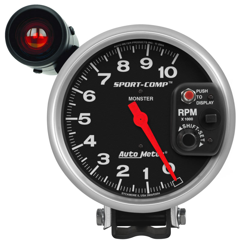 Autometer Sport-Comp 5 inch 10K RPM Shift Light Tach Gauges AutoMeter