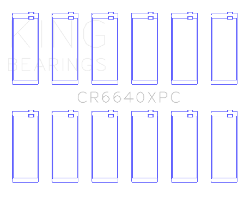 King Engine Bearings BMW M20 & M50 2.0L / 2.5L / 2.7L (Size STDX) Coated Performance Rod Bearing Set Bearings King Engine Bearings