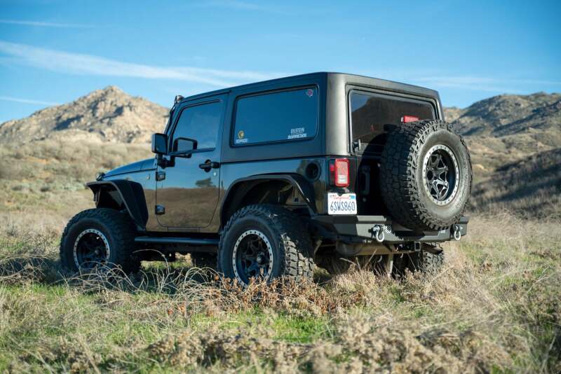 DV8 Offroad 07-18 Jeep Warngler JK Full-Width Rear Bumper Bumpers - Steel DV8 Offroad