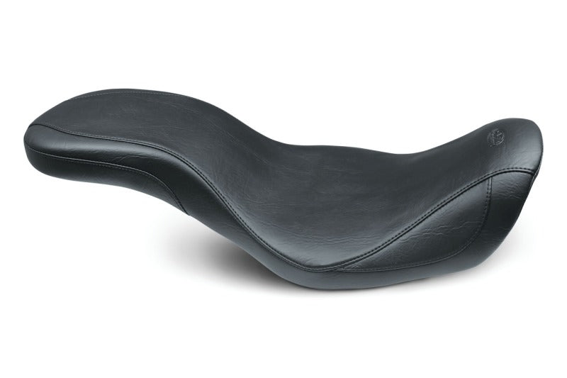 Mustang 06-17 Harley Dyna Super Tripper 1PC Seat - Black One-Piece Motorcycle Seats Mustang Motorcycle