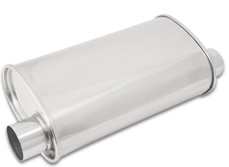 Vibrant StreetPower Oval Muffler 5in x 9in x 15in - 2.5in inlet/outlet (Offset-Offset Same Side) Muffler Vibrant