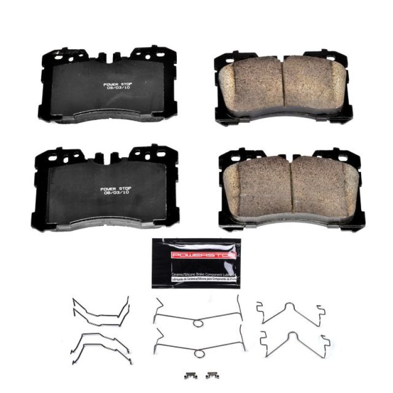 Power Stop 07-17 Lexus LS460 Front Z23 Evolution Sport Brake Pads w/Hardware Brake Pads - Performance PowerStop