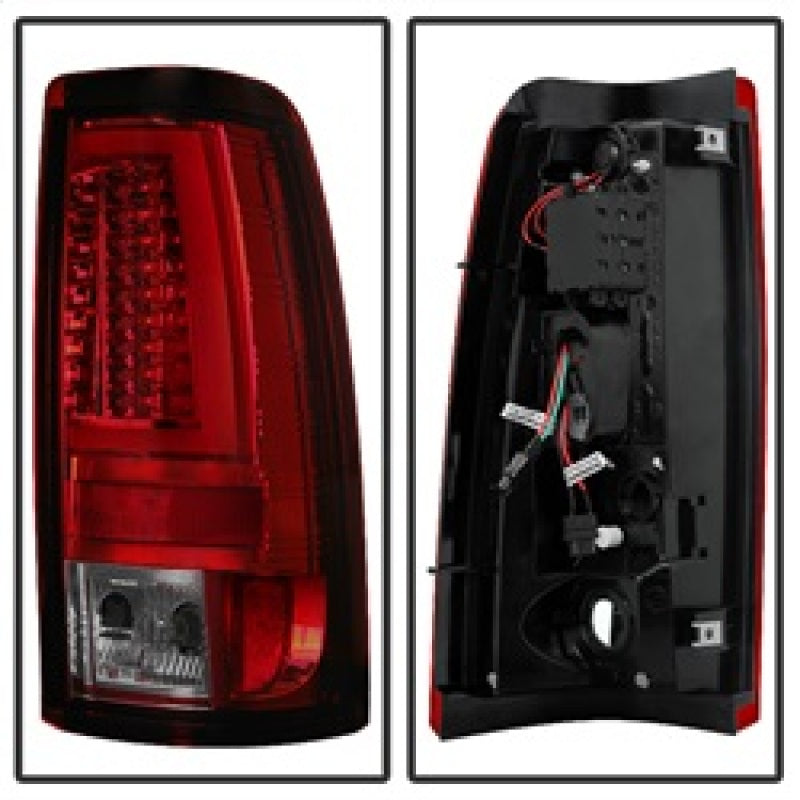 Spyder Chevy Silverado 1500/2500 03-06 Version 2 LED Tail Lights - Red Smoke ALT-YD-CS03V2-LED-RS Tail Lights SPYDER