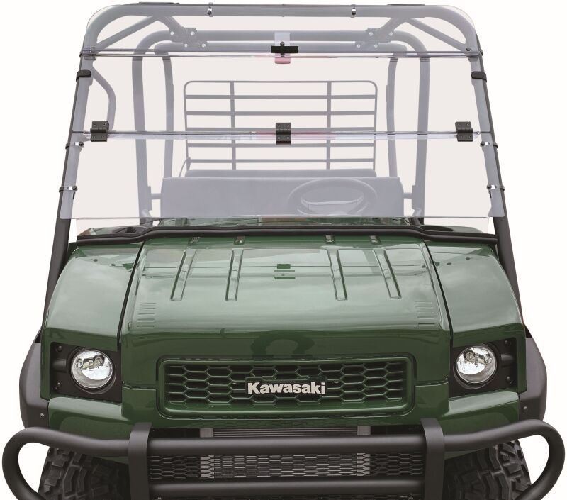 QuadBoss 09-22 Kawasaki KAF620M Mule 4010 4x4 Windbreak Folding Windshield Windshields QuadBoss