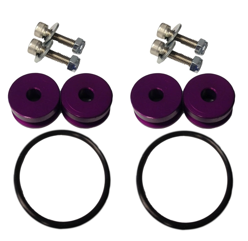 Torque Solution Billet Bumper Quick Release Kit (Purple): Universal Quick Release Adapters Torque Solution