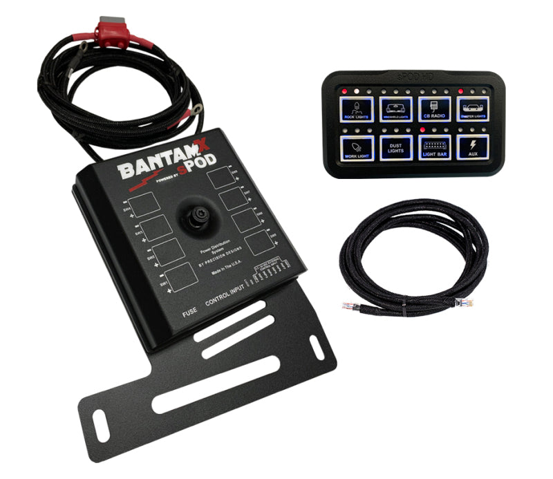 Spod 07-18 Jeep Wrangler JK BantamX HD Switch Panels SPOD