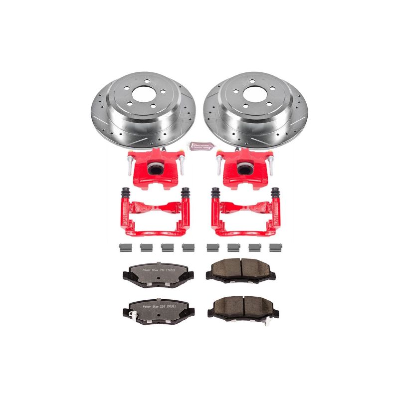 Power Stop 07-11 Dodge Nitro Rear Z36 Truck & Tow Brake Kit w/Calipers Brake Kits - Performance D&S PowerStop