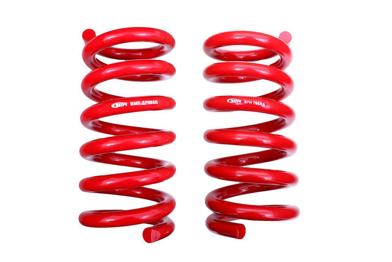 BMR 18-20 S550 Mustang GT MagneRide/15-20 GT350 Lowering Spring Set of Rear only - Red Lowering Springs BMR Suspension