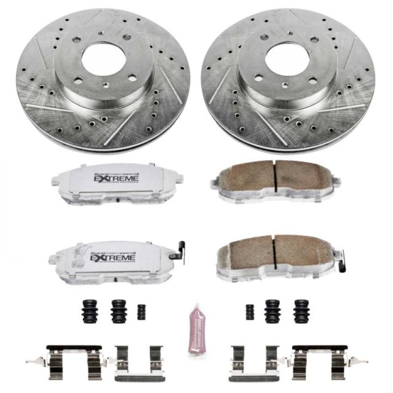 Power Stop 99-02 Infiniti G20 Front Z26 Street Warrior Brake Kit Brake Kits - Performance D&S PowerStop