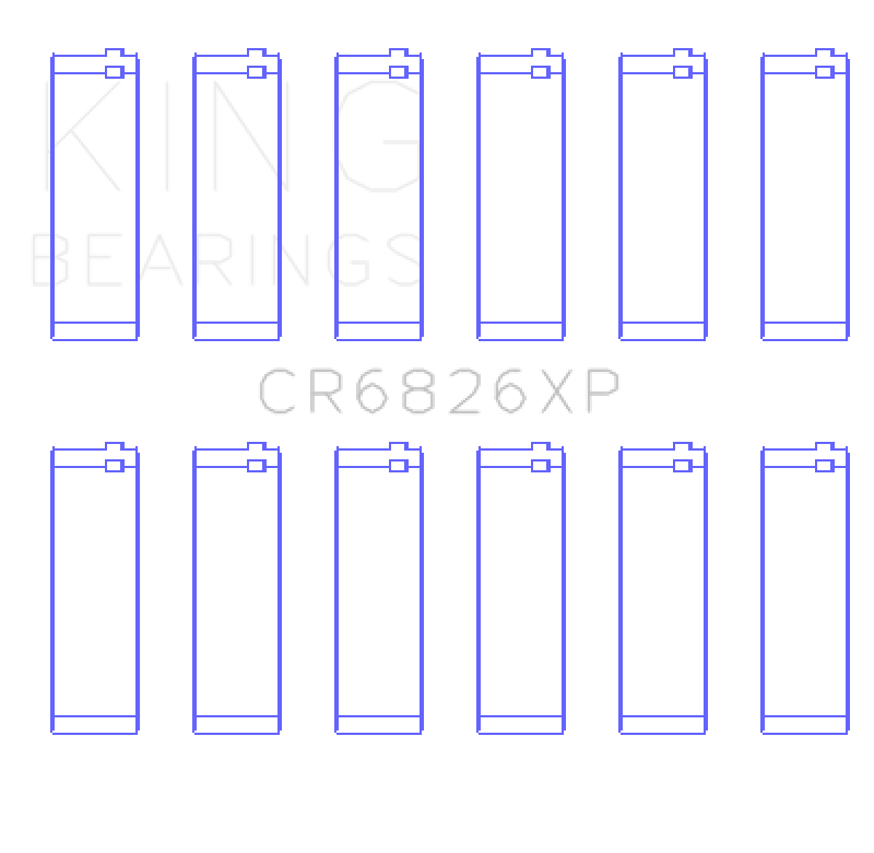 King Engine Bearings Gm/Holden 3.6 Lf4/Lfx/Lgx (Size +.026mm) Connecting Rod Bearing Set Connecting Rods King Engine Bearings
