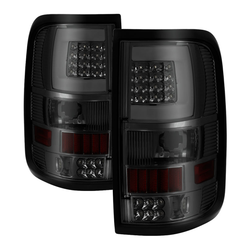 xTune 04-08 Ford F150 Styleside V3 LED Tail Lights - Smoke (ALT-ON-FF15004G3LB-LBLED-SM) Tail Lights SPYDER
