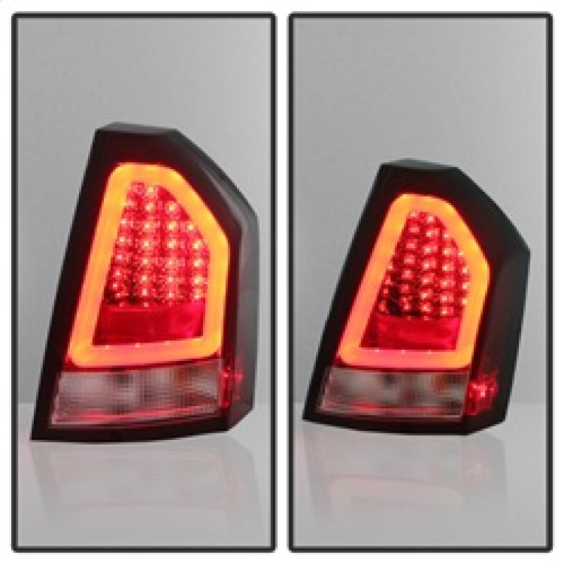 Spyder Chrysler 300C 08-10 V2 Light Bar LED Tail Lights - Red Clear ALT-YD-C308V2-LED-RC Tail Lights SPYDER
