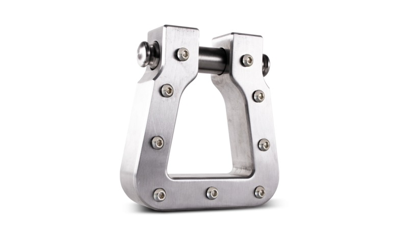 Body Armor 4x4 Mega D-Ring Machined Silver Single Tow Hooks Body Armor 4x4