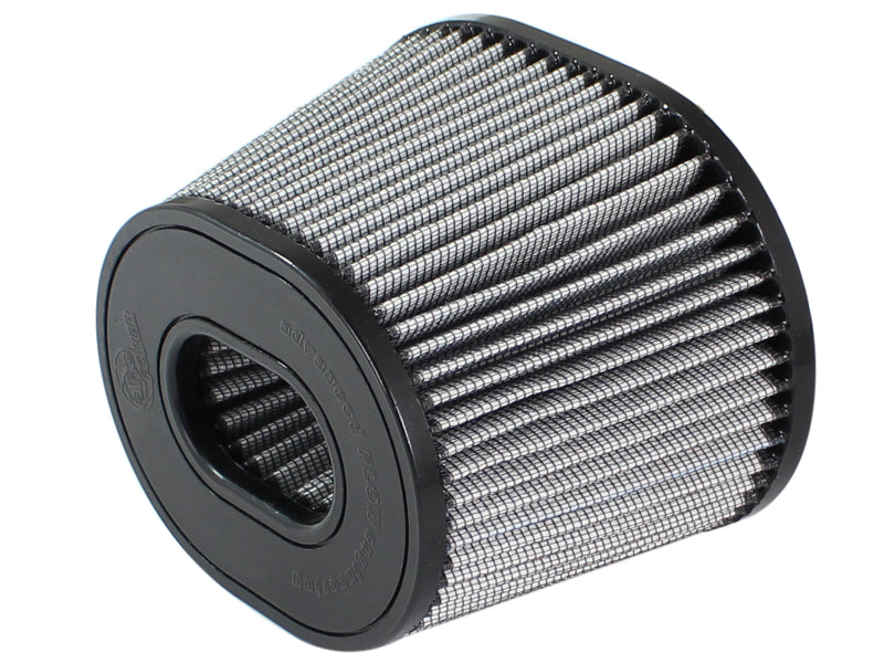 aFe MagnumFLOW Pro DRY S Intake Replacement Filter 3.5in F 9x6.5in B 6.75x5.5in T 5.375in H Air Filters - Universal Fit aFe