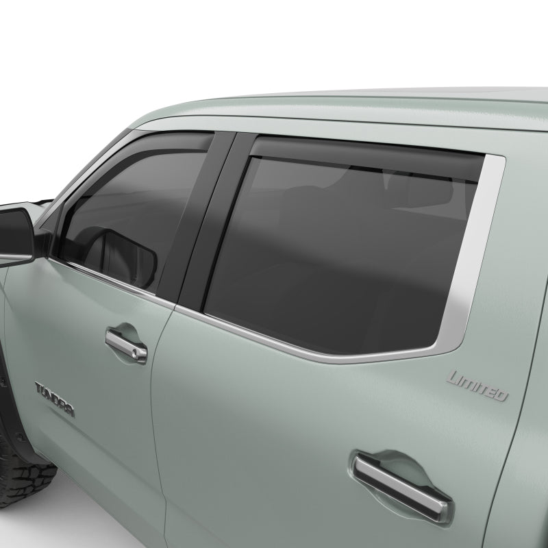 EGR 2022+ Toyota Tundra In-Channel Window Visors Front/Rear Set Matte Black Wind Deflectors EGR