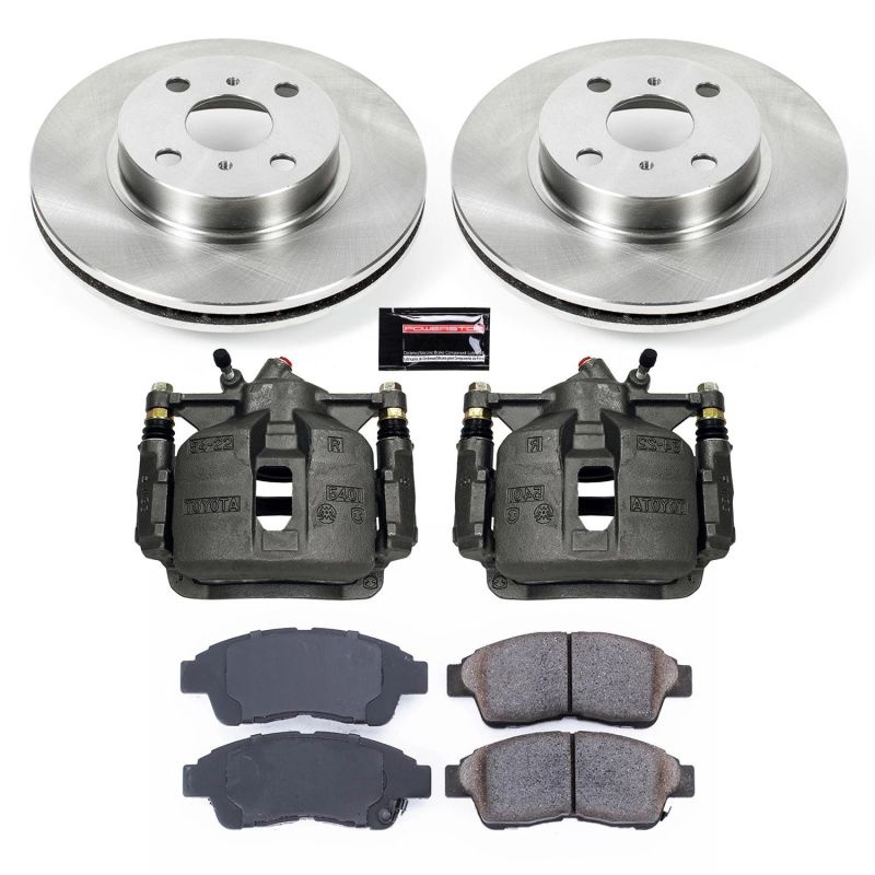 Power Stop 93-97 Geo Prizm Front Autospecialty Brake Kit w/Calipers Brake Kits - OE PowerStop