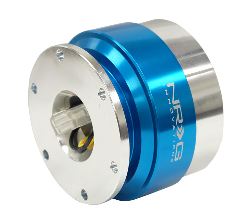 NRG Quick Release - Black Body/ Blue Chrome Ring Quick Release Adapters NRG