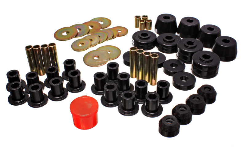 Energy Suspension 72-85 Dodge/Plymouth 1/2 & 3/4 Ton S/C Pickup Black Hyper-Flex Master Bushing Set Bushings - Full Vehicle Kits Energy Suspension