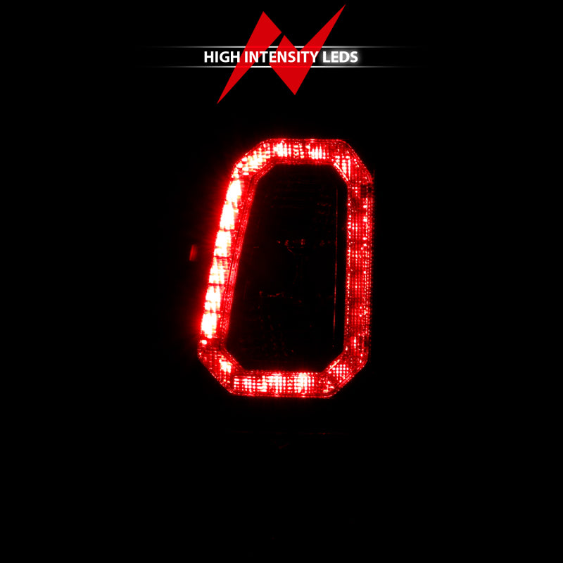 ANZO 2003-2006 Chevy Silverado 1500 LED Taillights Plank Style Black w/Smoke Lens Tail Lights ANZO