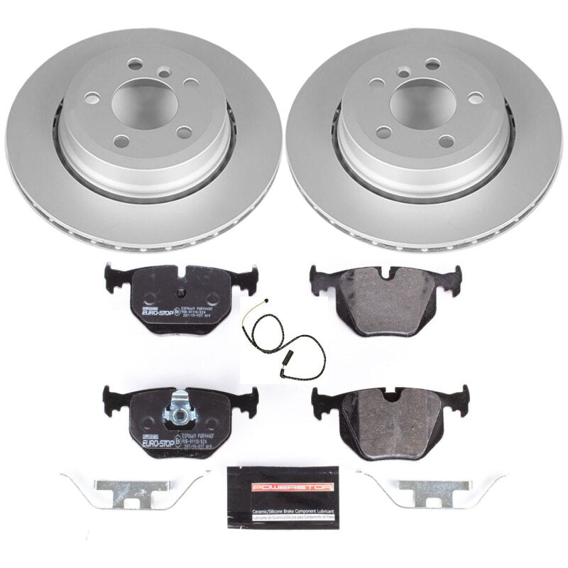 Power Stop 04-10 BMW X3 Rear Euro-Stop Brake Kit Brake Kits - OE PowerStop