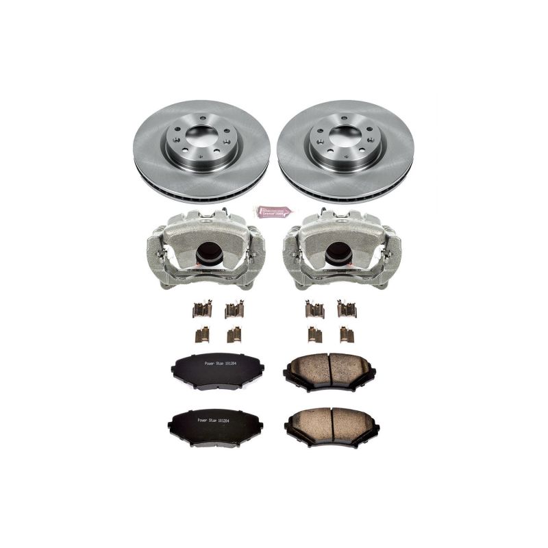 Power Stop 04-08 Mazda RX-8 Front Autospecialty Brake Kit w/Calipers Brake Kits - OE PowerStop
