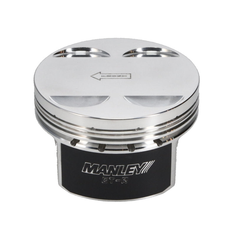 Manley Nissan GTR VR38DETT 99mm Bore 88.4mm Stroke -2cc Dish Turbo Tuff Piston Set w/ Rings Piston Sets - Forged - 6cyl Manley Performance