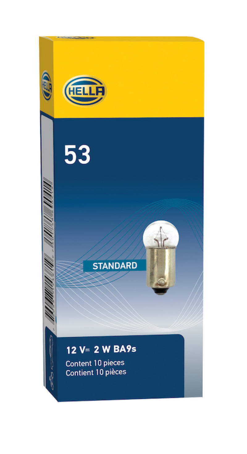 Hella Bulb 53 12V 2W 1CP BA9s G3.5 Bulbs Hella