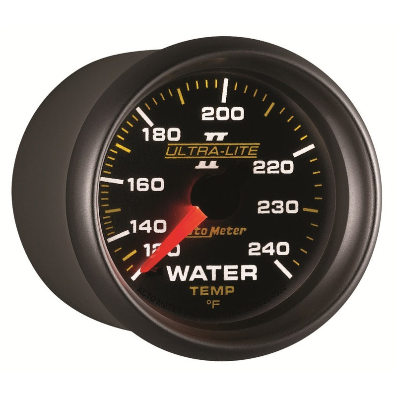 Autometer Ultra-Lite II 52mm 120-240 Deg F Mechanical Water Temp Gauge Gauges AutoMeter