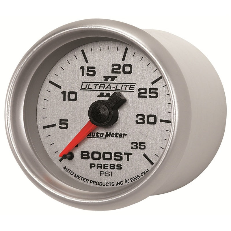 Autometer UL II Boost Gauge 2-1/16in Mechanical Pressure Ultra-Lite Gauge 35PSI Gauges AutoMeter