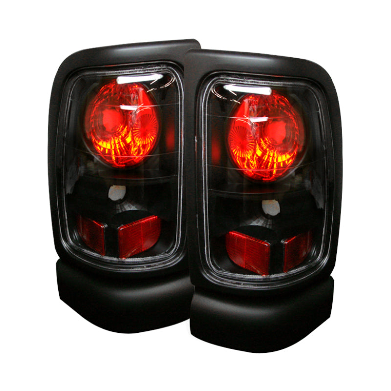 Spyder Dodge Ram 1500 94-01/Ram 2500/3500 94-02 Euro Style Tail Lights Black ALT-YD-DRAM94-BK Tail Lights SPYDER