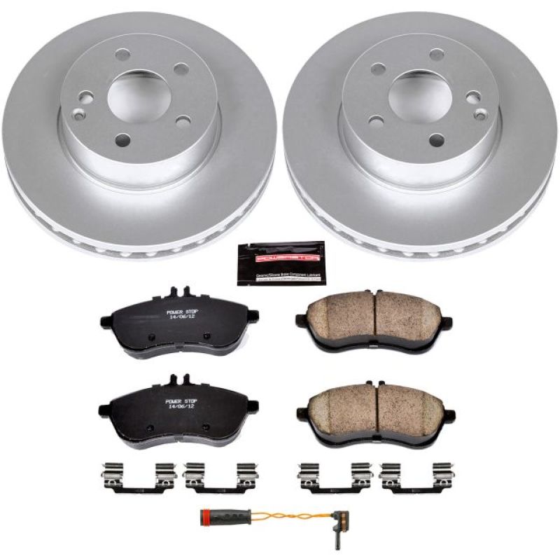 Power Stop 12-15 Mercedes-Benz C250 Front Z23 Evolution Sport Coated Brake Kit Brake Kits - Performance D&S PowerStop