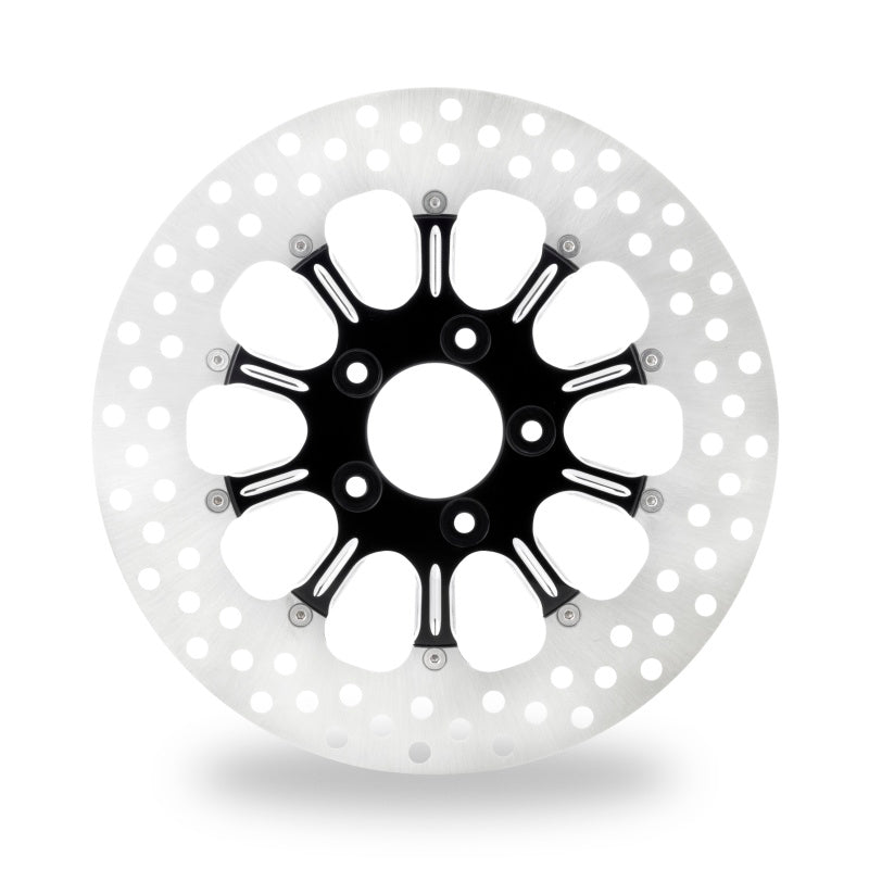 Performance Machine Disc/Carr 11.8 Revel Rr Right - Contrast Cut Platinum Brake Rotors - Drilled Performance Machine