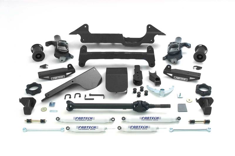 Fabtech 03-05 Hummer H2 Suv/Sut 4WD w/Rr Air Bags 6in Perf Sys w/Perf Shks Lift Kits Fabtech