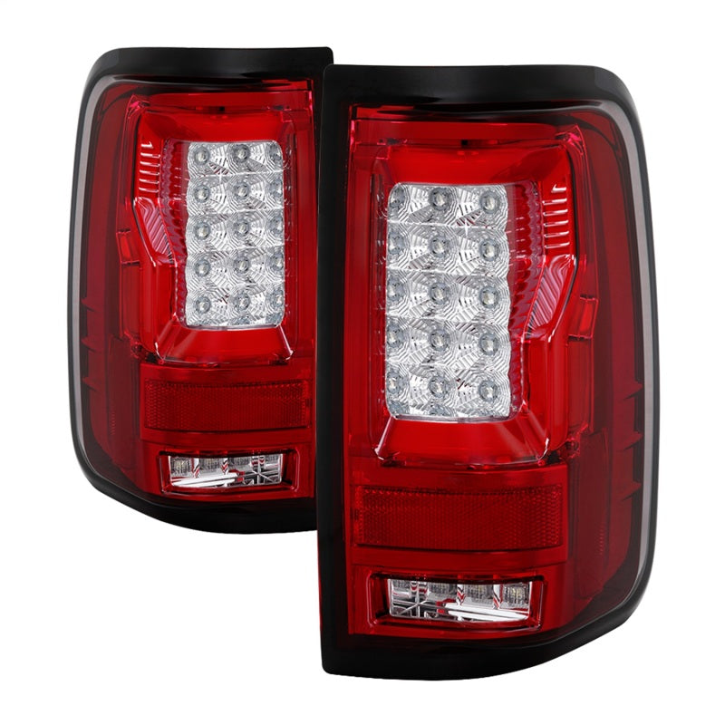 Spyder Ford F150 04-08 Styleside Tail Light V2 - LED - Red Clear ALT-YD-FF15004V2-LBLED-RC Tail Lights SPYDER