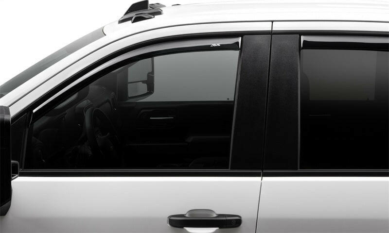 AVS 17-18 Ford F-250 Super Duty Supercrew Ventvisor Front & Rear Window Deflectors 4pc - Smoke Wind Deflectors AVS