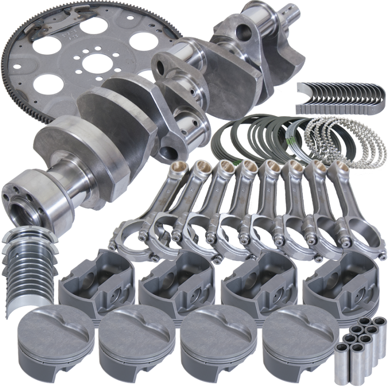 Eagle Chevy LT1350 1Pc 3.750in Crank 5.700in I-Beam Rods 4.000in Pistons 153 Tooth FP Bal Assembly Rotating Assemblies Eagle