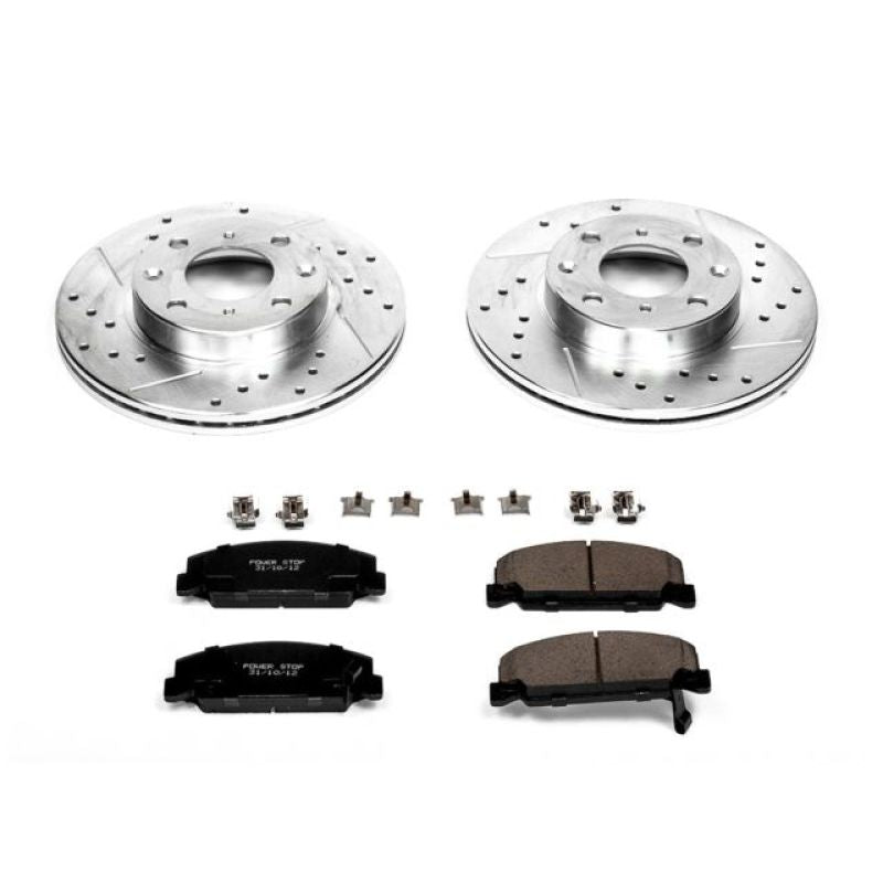 Power Stop 88-89 Honda CRX Front Z23 Evolution Sport Brake Kit Brake Kits - Performance D&S PowerStop