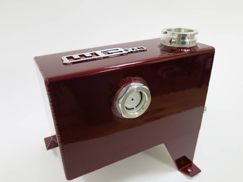Wehrli 07.5-10 Chevrolet 6.6L LMM Duramax OEM Placement Coolant Tank Kit - WCFab Red Coolant Reservoirs Wehrli