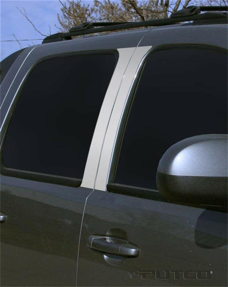 Putco 07-13 Chevy Avalanche - 4pcs Stainless Steel Pillar Posts Classic Exterior Trim Putco