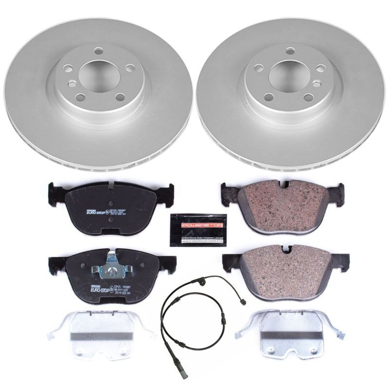 Power Stop 10-13 BMW X5 Front Euro-Stop Brake Kit Brake Kits - OE PowerStop