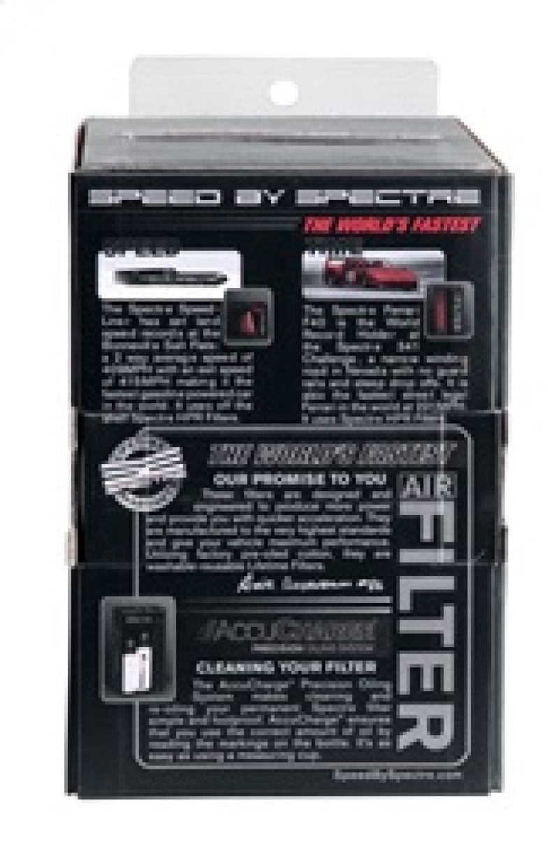 Spectre Adjustable Conical Air Filter 2-1/2in. Tall (Fits 3in. / 3-1/2in. / 4in. Tubes) - Black Air Filters - Universal Fit Spectre