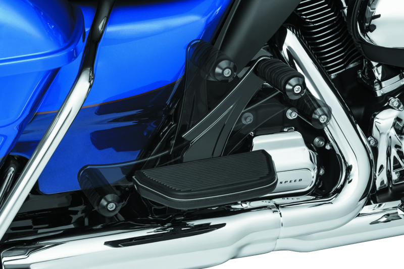 Kuryakyn Adjustable Passenger Pegs With Small ISO Pegs 10 and Up Black Footpegs Kuryakyn