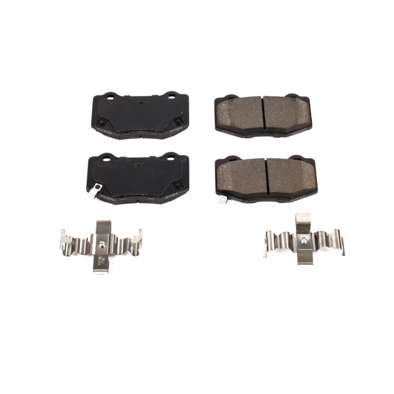 Power Stop 16-19 Cadillac ATS Rear Z17 Evolution Ceramic Brake Pads w/Hardware Brake Pads - OE PowerStop