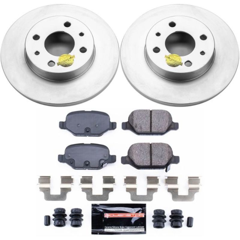 Power Stop 12-18 Fiat 500 Rear Z23 Evolution Sport Coated Brake Kit Brake Kits - Performance D&S PowerStop