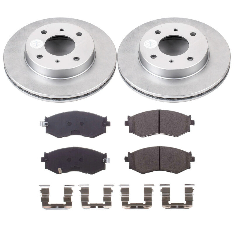 Power Stop 91-96 Infiniti G20 Front Z17 Coated Brake Kit Brake Kits - Performance Blank PowerStop