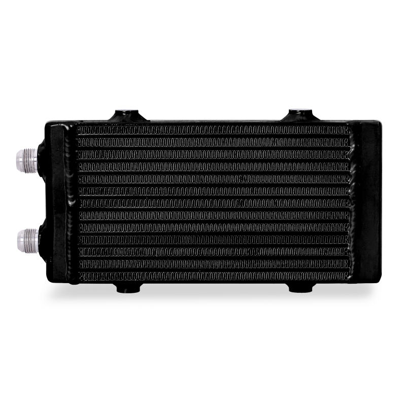 Mishimoto Universal Small Bar and Plate Dual Pass Black Oil Cooler Oil Coolers Mishimoto